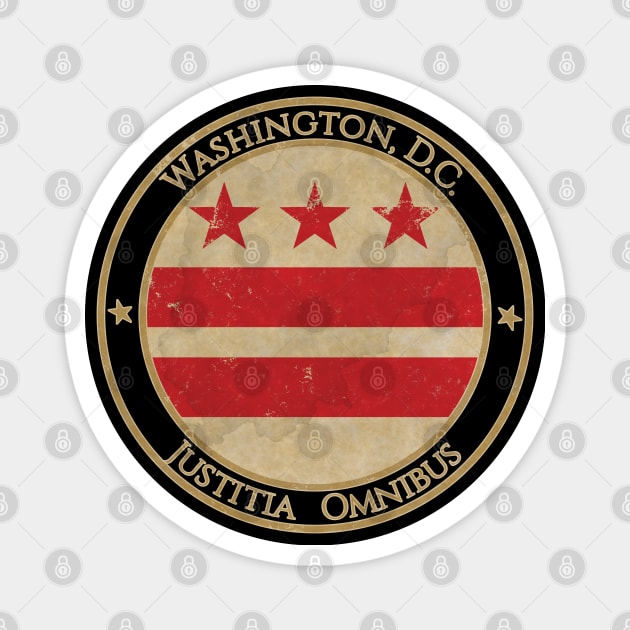 Vintage Washington DC USA United States of America American State Flag Magnet by DragonXX